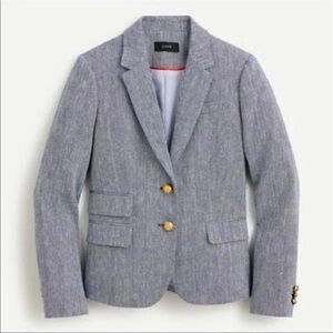 J. Crew Gray Blazer with Gold Buttons